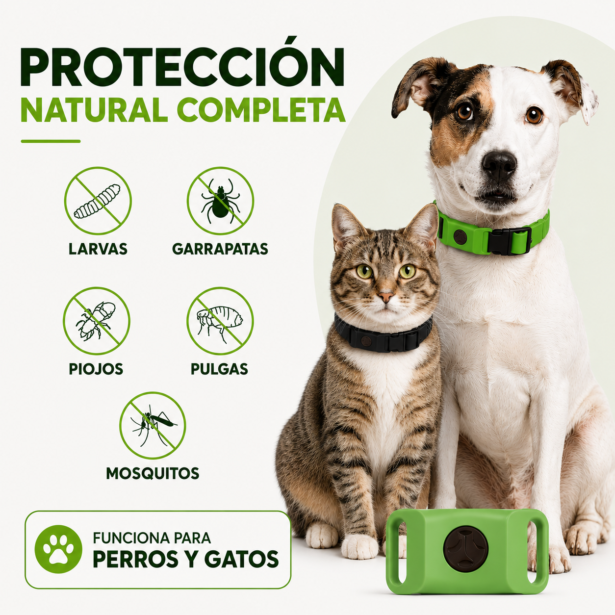 Komixe™ Collar Antipulgas y Garrapatas